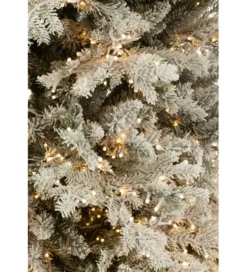 Choinka sztuczna 3000 Led sztuczny śnieg  XAMS 210 cm biała