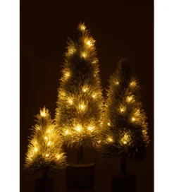 Choinka XMAS LED 36 cm zielona ośnieżona
