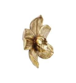 Dekoracja ścienna Orchid złota