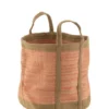 Donica BASKET 40 cm naturalna różowa
