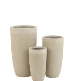 Donica CLAY set 3 beżowy