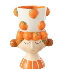 Donica FLOWERPOTTY 30 cm ceramika pomarańczowa