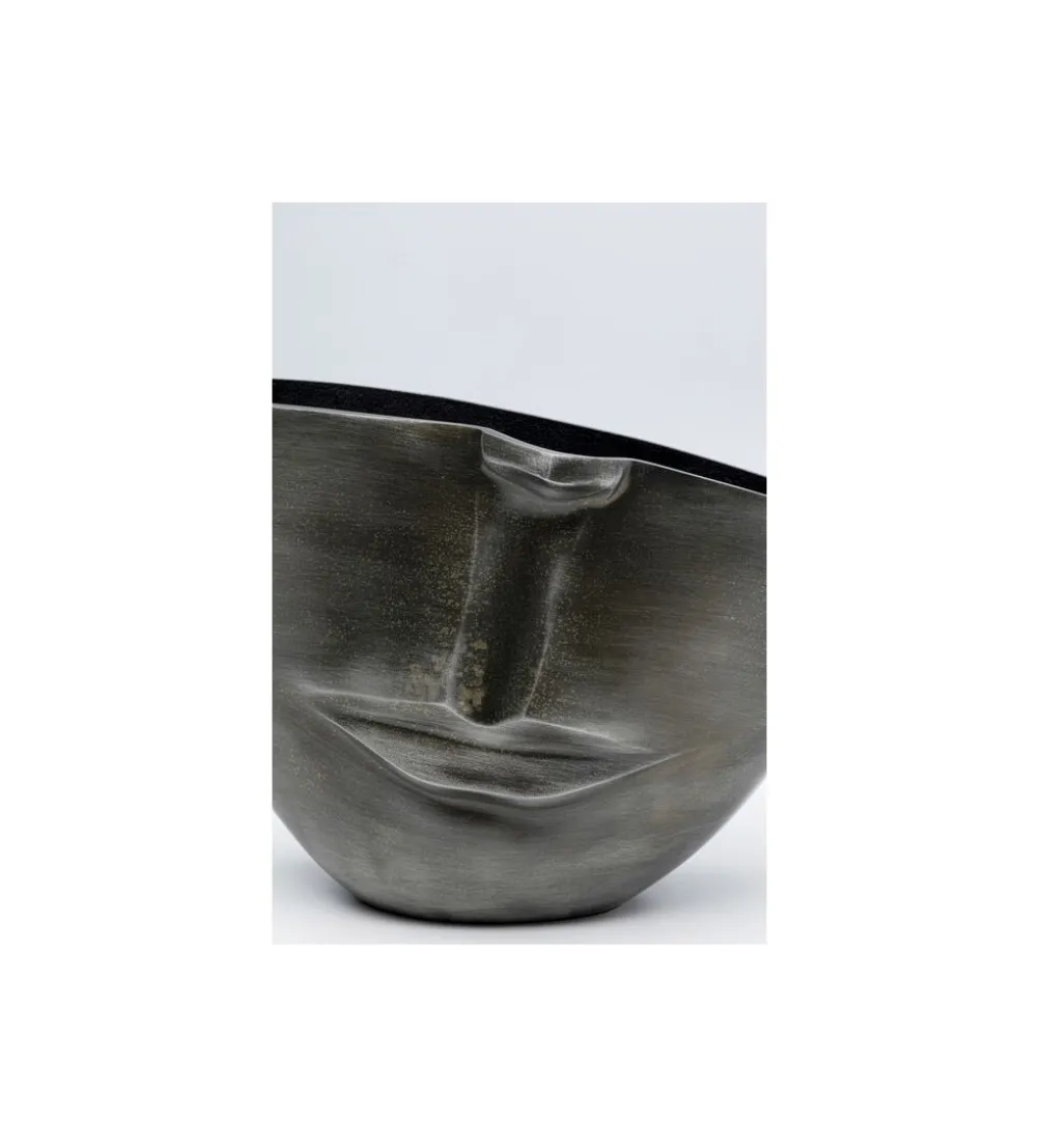 Doniczka Half face 31 cm antracytowy