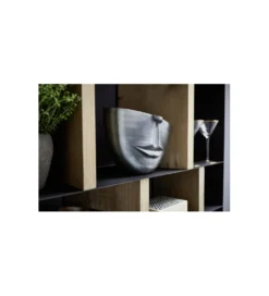 Doniczka Half face 31 cm antracytowy