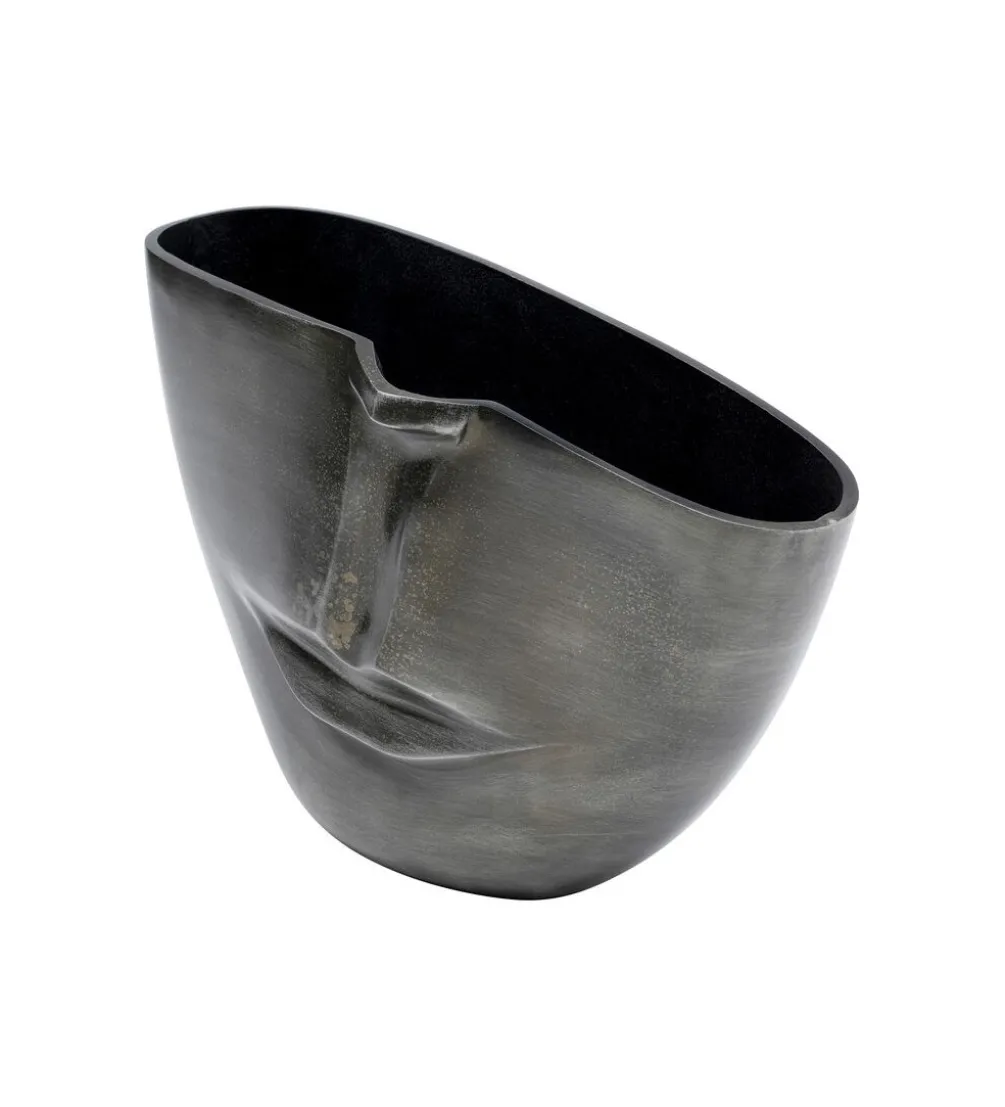Doniczka Half face 31 cm antracytowy
