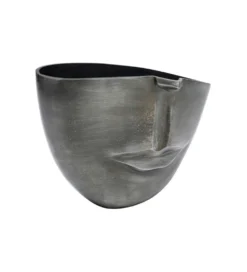 Doniczka Half face 31 cm antracytowy