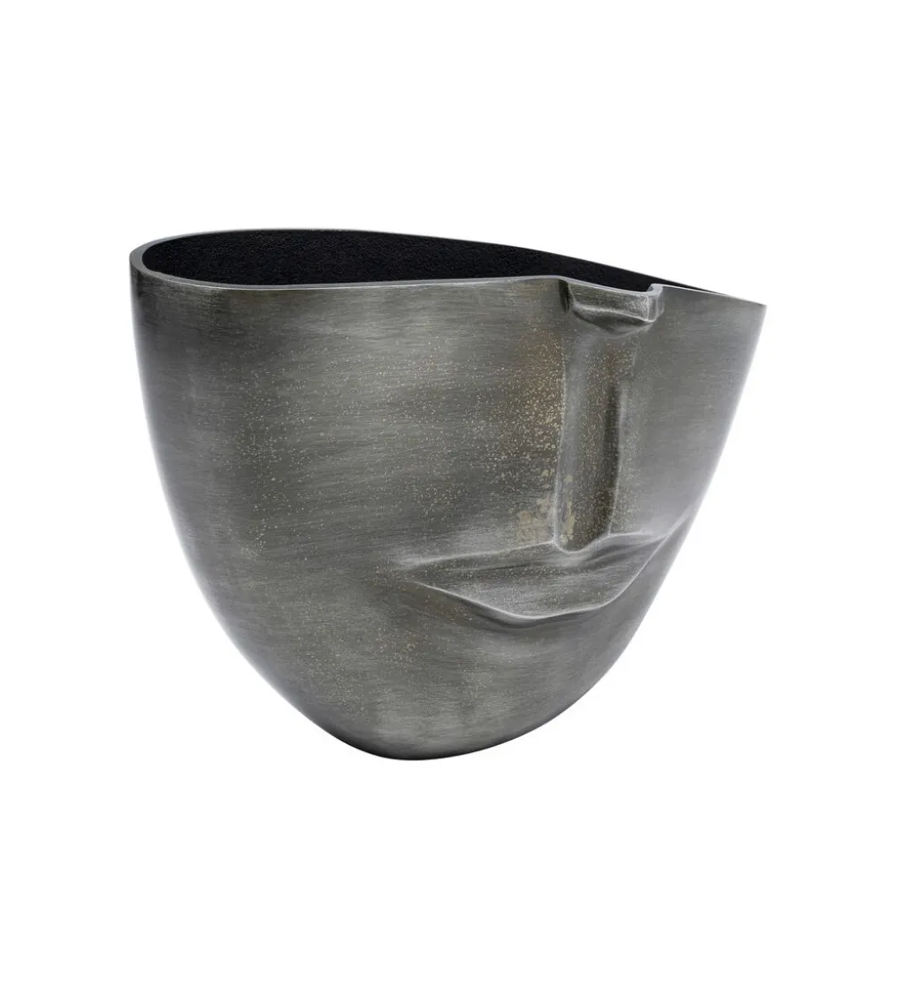 Doniczka Half face 31 cm antracytowy