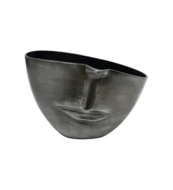 Doniczka Half face 31 cm antracytowy