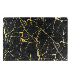 Dywan MARBLE 160 x 240 cm czarno złoty