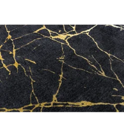 Dywan MARBLE 160 x 240 cm czarno złoty