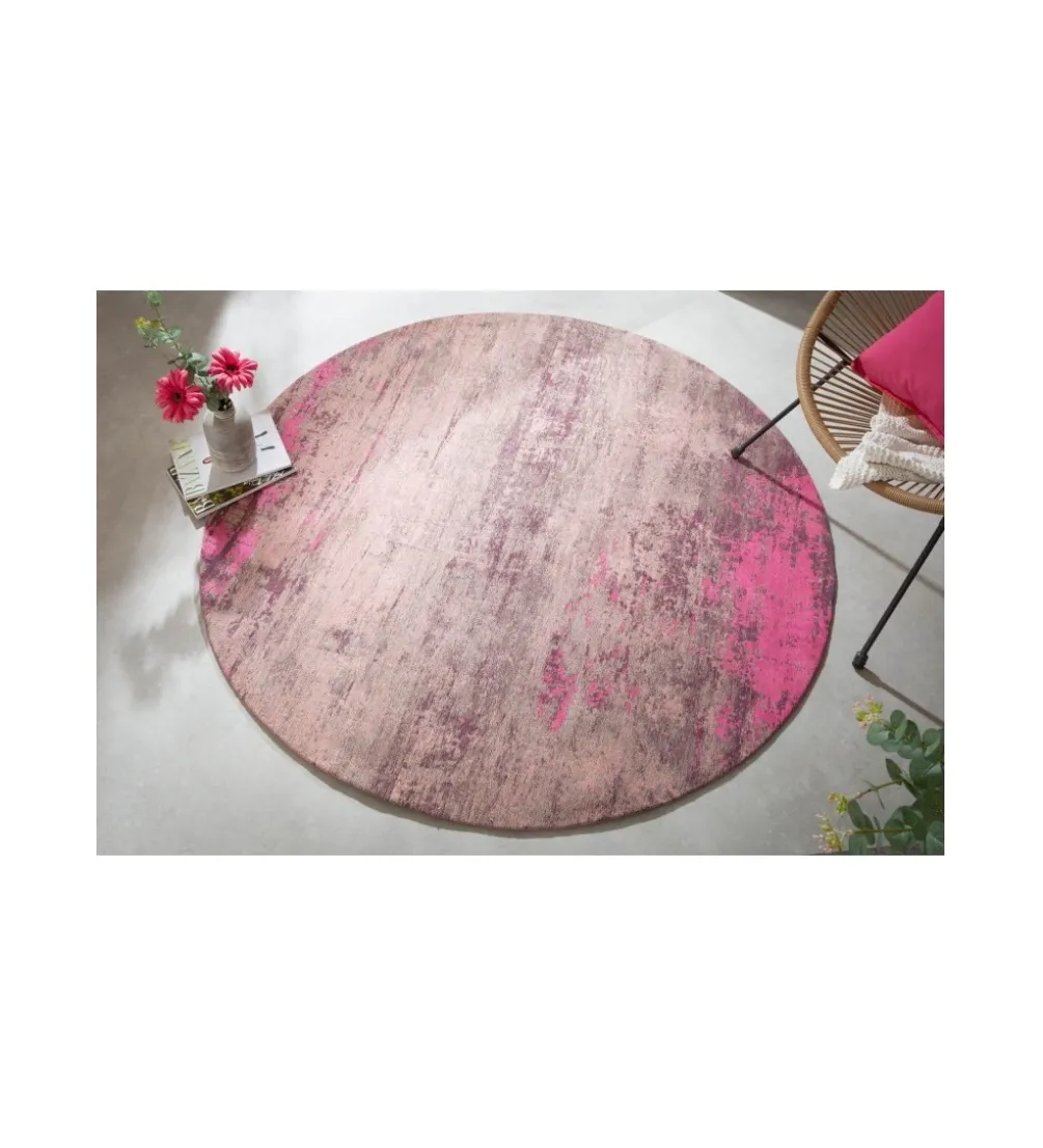 Dywan modern art 150 cm różowy