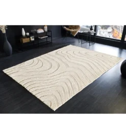 Dywan WAVE 170 x 240 cm kremowy beżowy