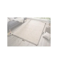 Dywan Wool 240 cm x 160 cm beżowy
