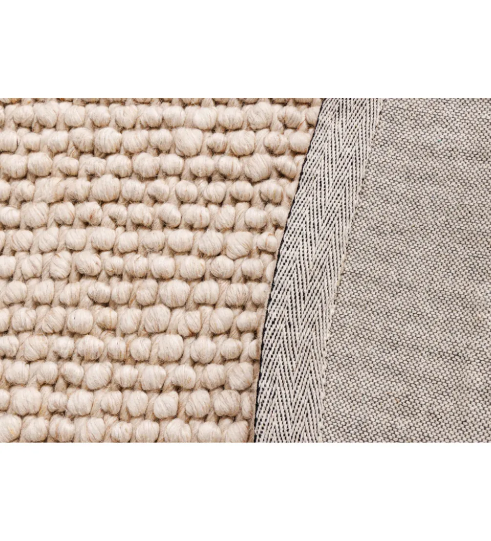 Dywan WOOL 150cm okrągły beżowy