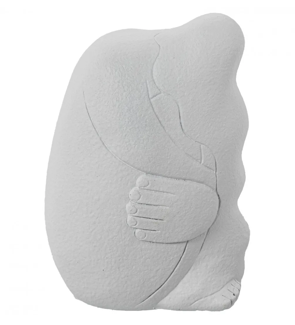 Figurka ABSTRACT 20 cm ceramika biała