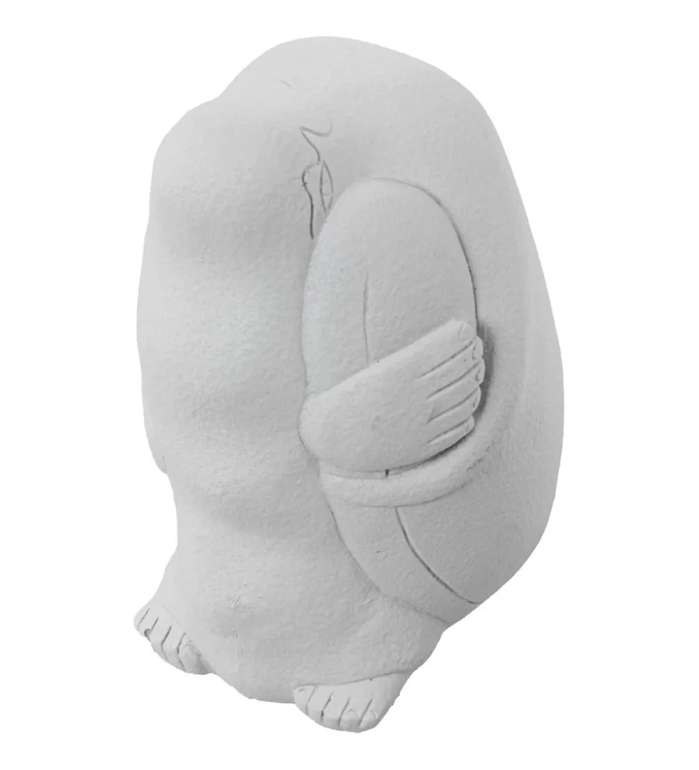 Figurka ABSTRACT 20 cm ceramika biała