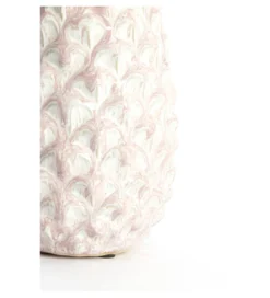 Figurka ANANAS NANASI 31 cm ceramika różowobiały
