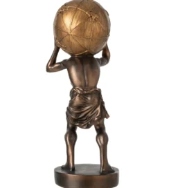 Figurka BALL HOLDING 42 cm ciemno brązowa złota