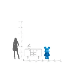 Figurka BEAR 101 cm niebieska