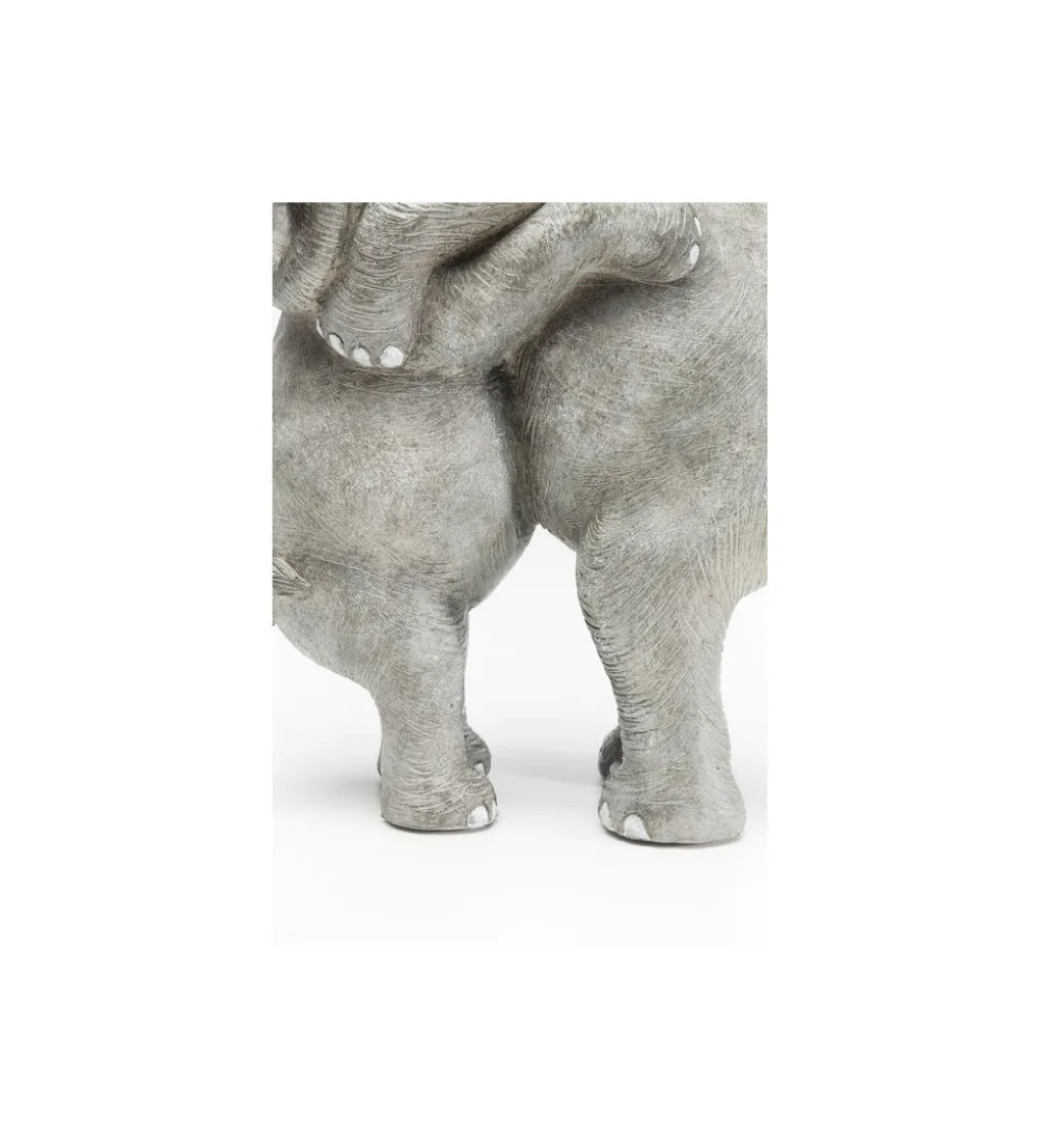 Figurka dekoracyjna Elephant Hug 36 cm szara
