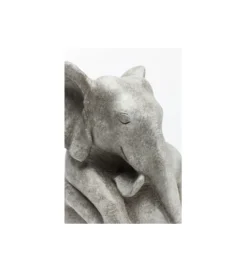 Figurka dekoracyjna Elephant Hug 36 cm szara