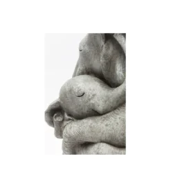 Figurka dekoracyjna Elephant Hug 36 cm szara