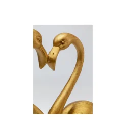 Figurka Flamingo Love 29 cm złota