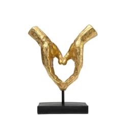 Figurka HEART HANDS 33 cm złota