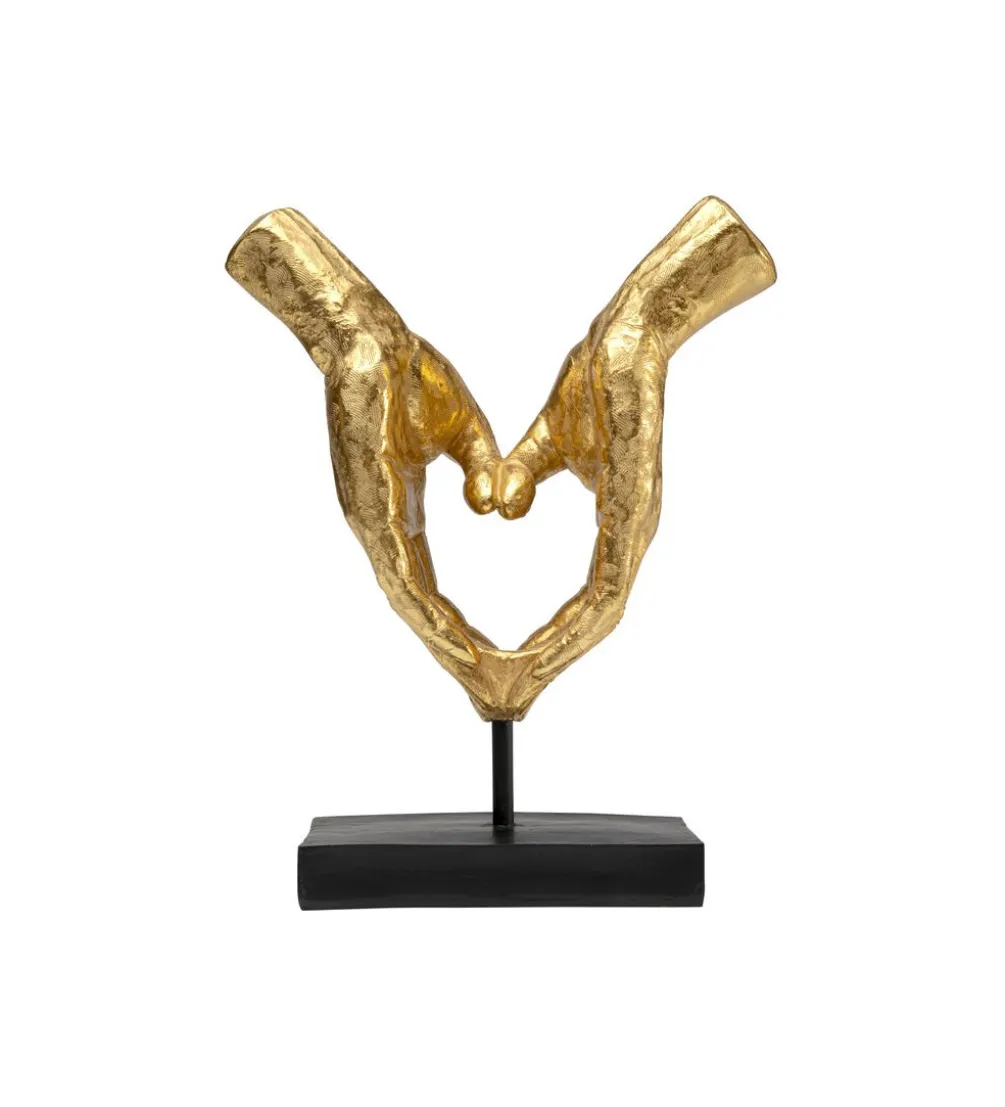 Figurka HEART HANDS 33 cm złota
