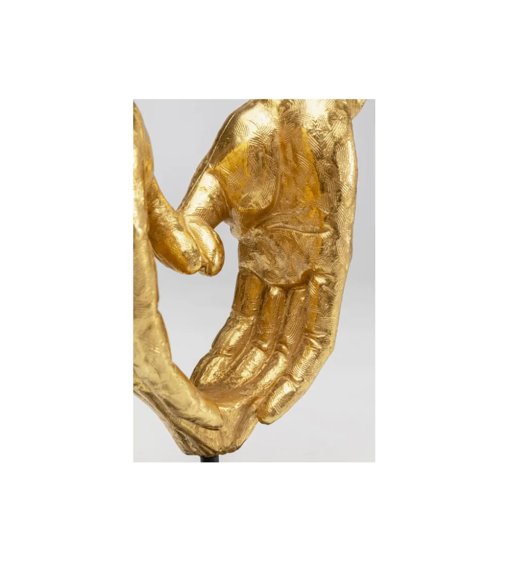 Figurka HEART HANDS 33 cm złota