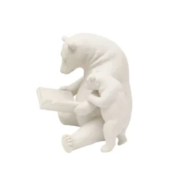 Figurka READING BEARS 18 cm beżowa