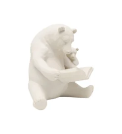 Figurka READING BEARS 18 cm beżowa