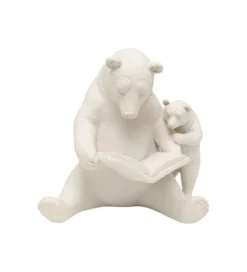 Figurka READING BEARS 18 cm beżowa