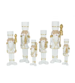 Figurka RESIN biało złota