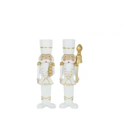 Figurka RESIN biało złota