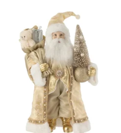 Figurka SANTA DECO 50 cm złota