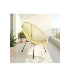 Fotel ACAPULCO 85 cm jasnożółty