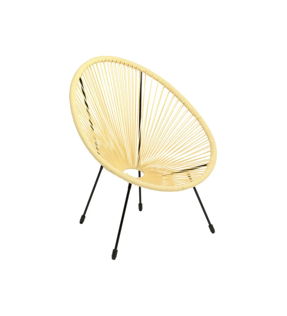Fotel ACAPULCO 85 cm jasnożółty