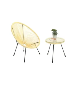 Fotel ACAPULCO 85 cm jasnożółty