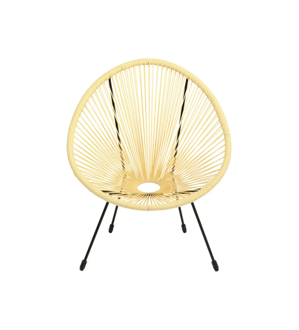 Fotel ACAPULCO 85 cm jasnożółty