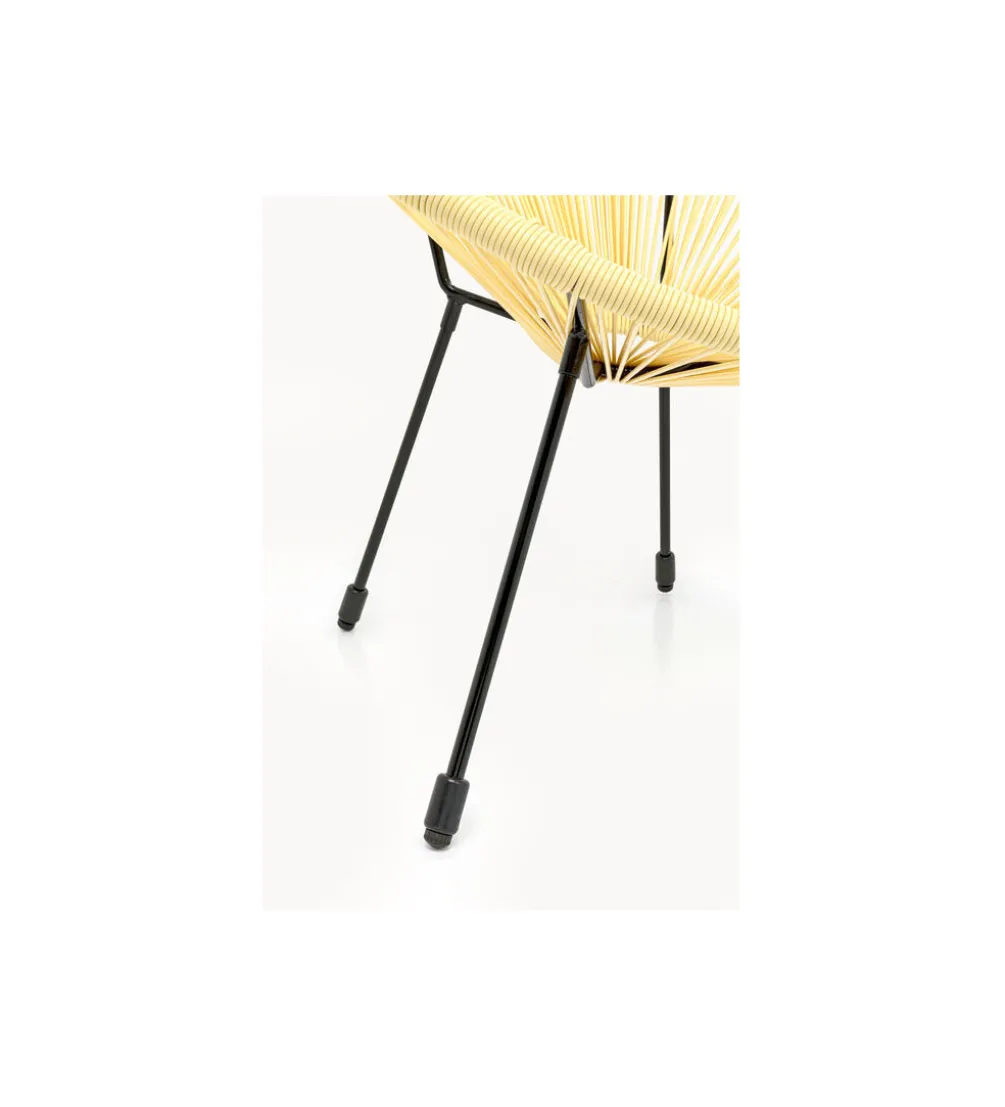 Fotel ACAPULCO 85 cm jasnożółty