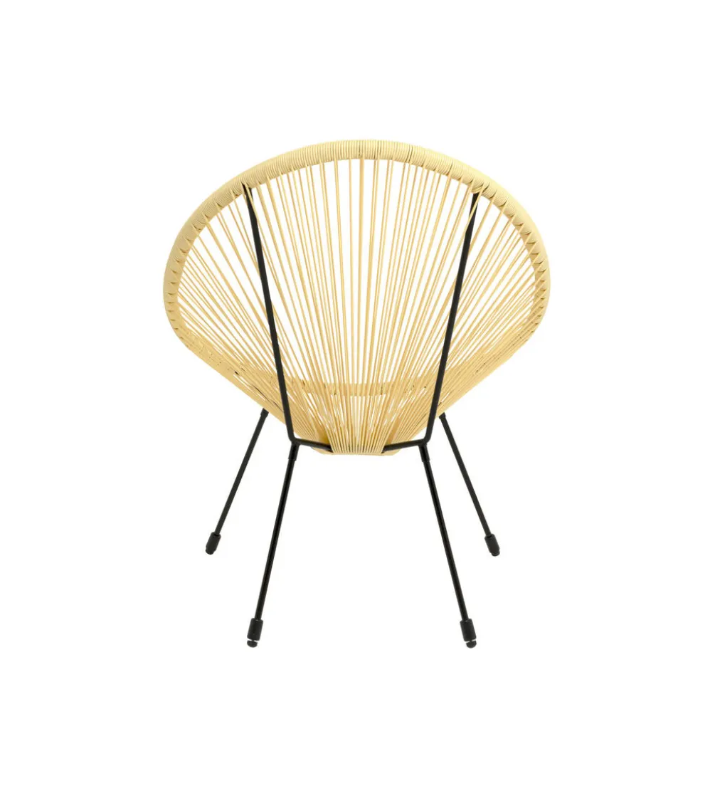 Fotel ACAPULCO 85 cm jasnożółty