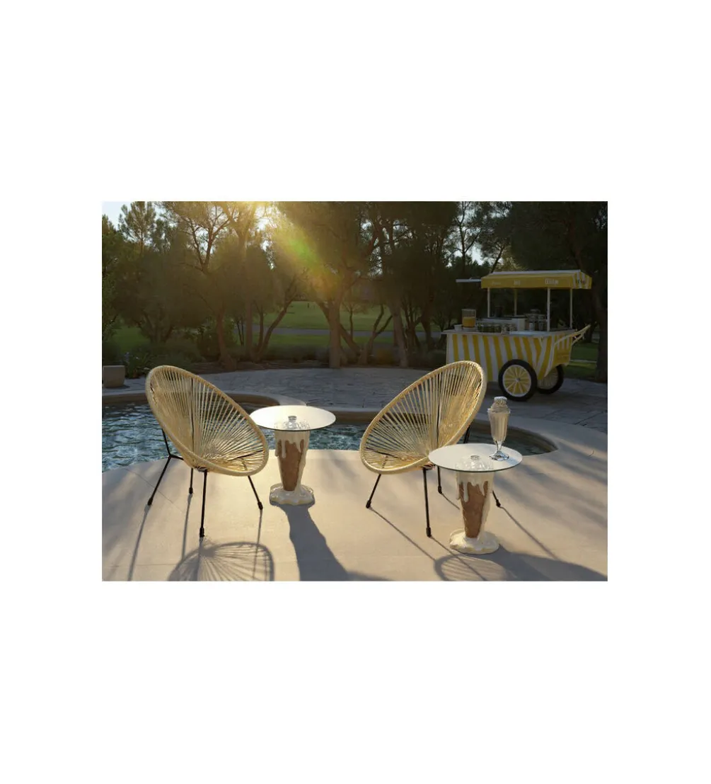 Fotel ACAPULCO 85 cm jasnożółty