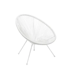 Fotel ACAPULCO 85 cm mono biały