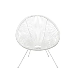 Fotel ACAPULCO 85 cm mono biały