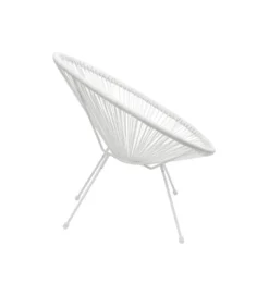 Fotel ACAPULCO 85 cm mono biały