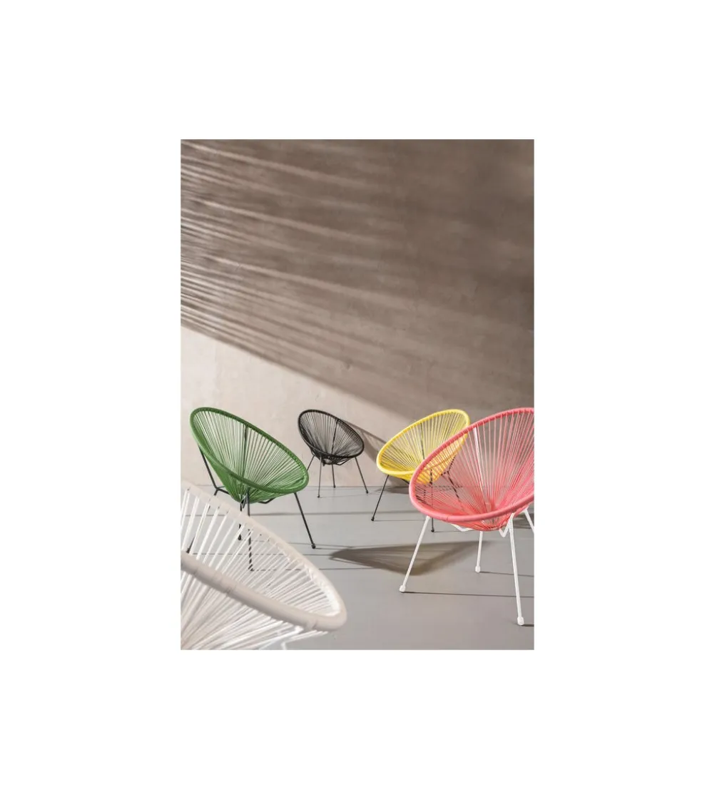 Fotel ACAPULCO 85 cm mono biały