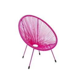 Fotel ACAPULCO 85 cm mono różowy