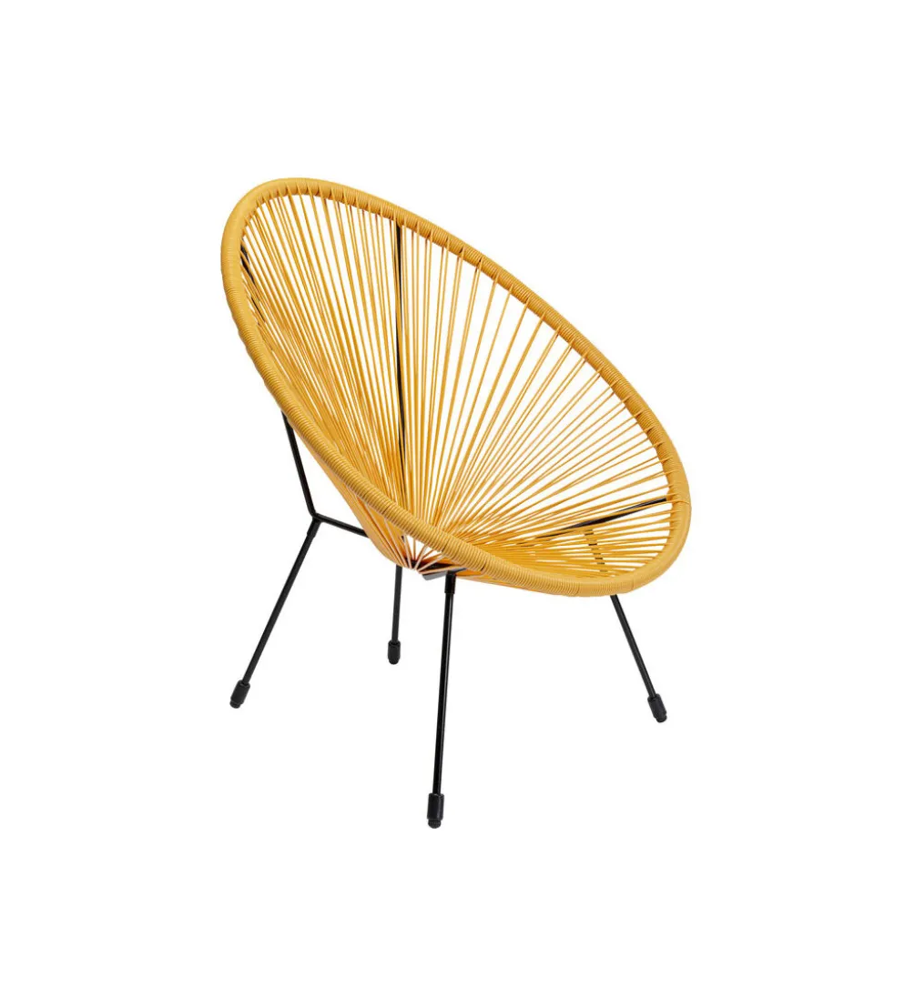 Fotel ACAPULCO 85 cm żółty