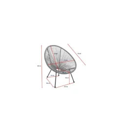 Fotel ACAPULCO 85 cm zielony